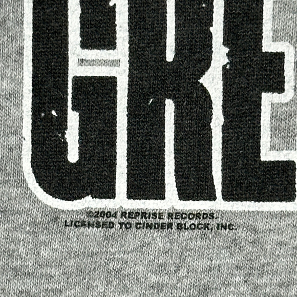 Vintage Green Day Shirt Youth EXTRA LARGE Gray American Idiot Band Punk Y2K - Picture 3 of 6